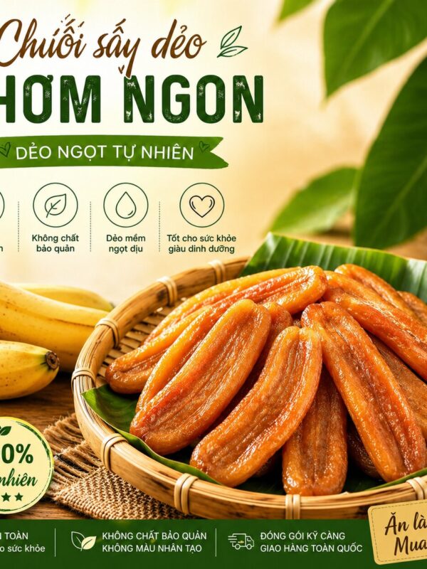 chuối sấy dẻo